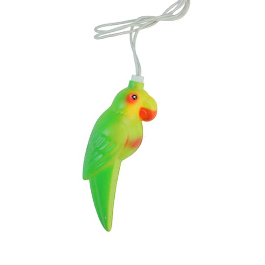 10ct. Beach Party Multicolored Tropical Parrot Patio String Lights